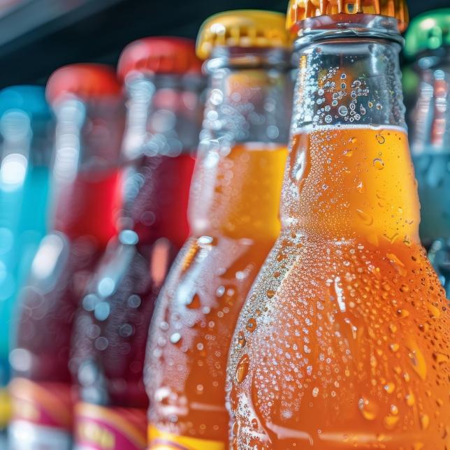 Colorful drink glasses